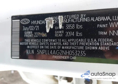 2022 Hyundai Elantra Se from USA, damaged, VIN 5NPLL4AG2NH053235